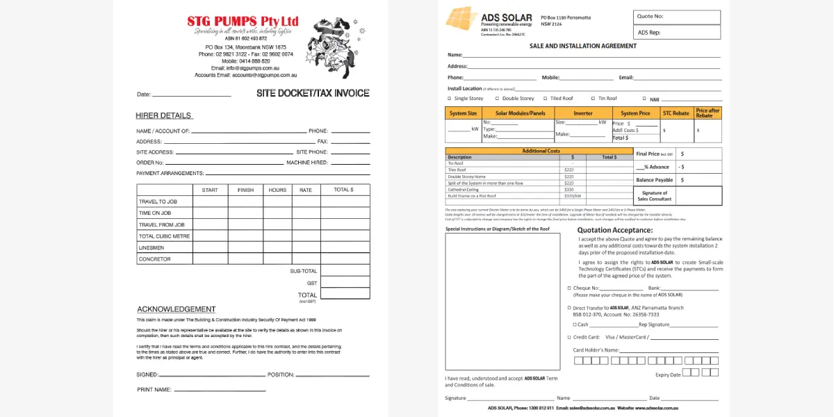 NCR Docket Books